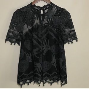 Anthro from HD Paris Black Pineapple Lace